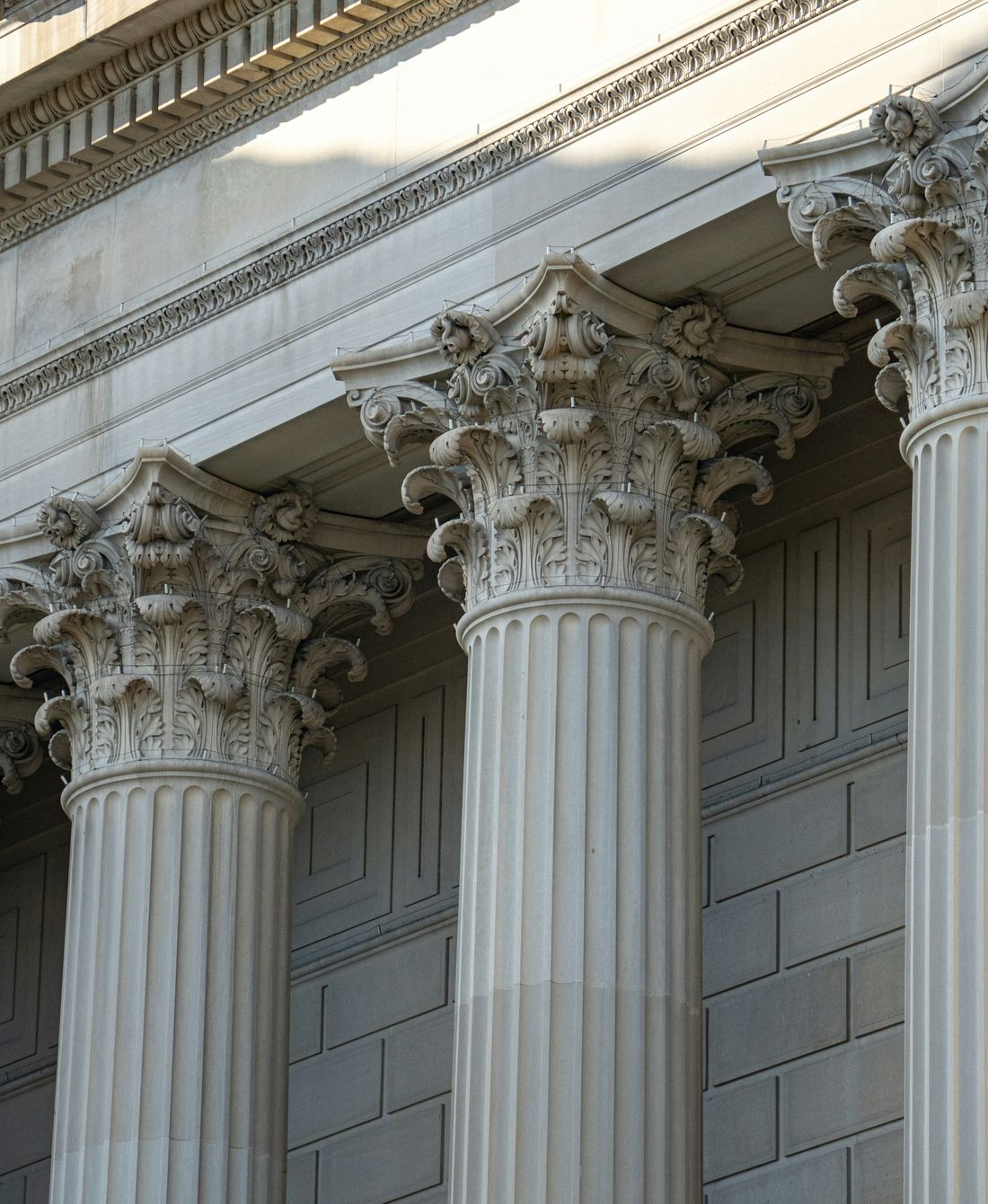 Courthouse colonnade